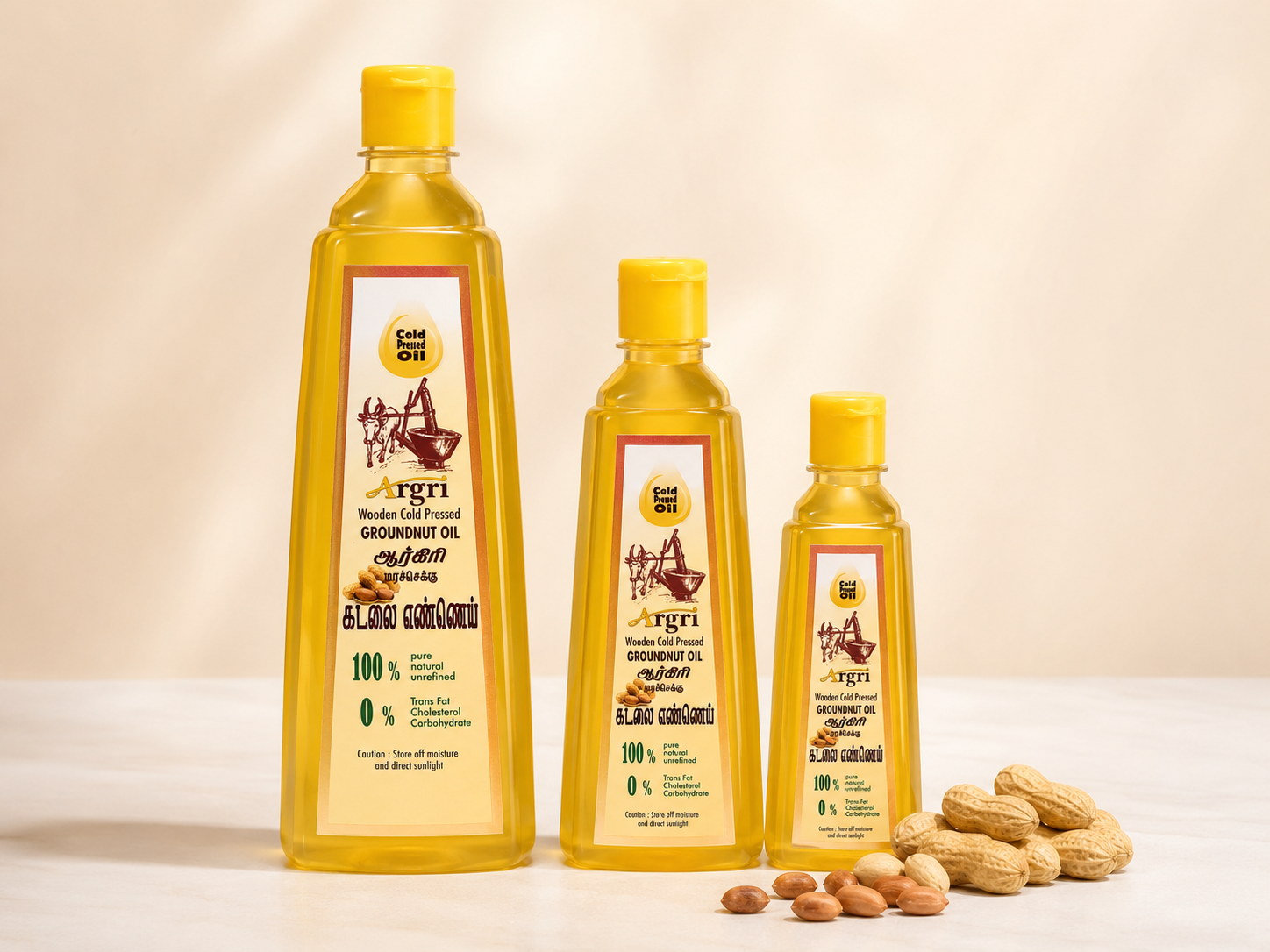 ARGRI cold pressed groundnut oil