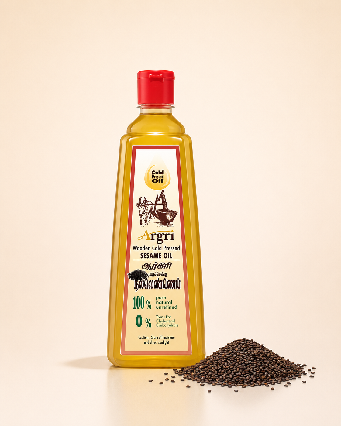 ARGRI sesame oil bottle